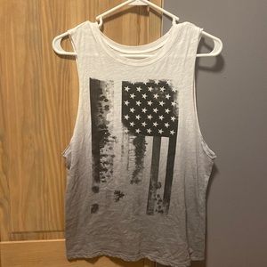 American flag ombré tank top